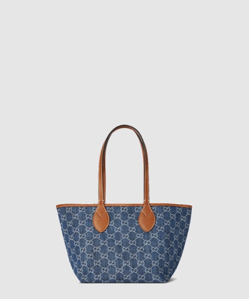[GUCCI-구찌]미디엄 토트백 블루 데님 820496