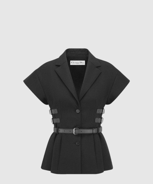[DIOR-디올]반소매 벨트 재킷 521V6