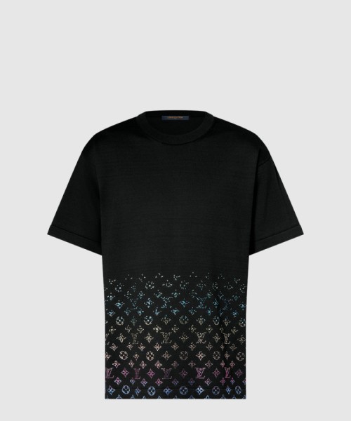 [LOUIS VUITTON-루이비통]모노그램 그라디언트 엠벨리시드 쇼트 슬리브드 크루넥 1AGTLG