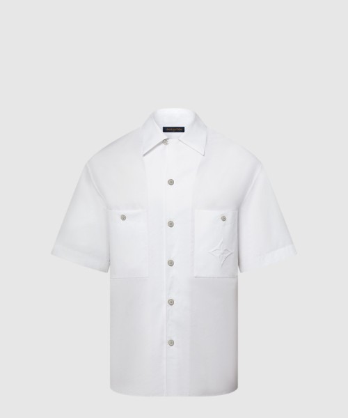 [LOUIS VUITTON-루이비통]시그니처 쇼트 슬리브드 코튼 셔츠 1AHCHM