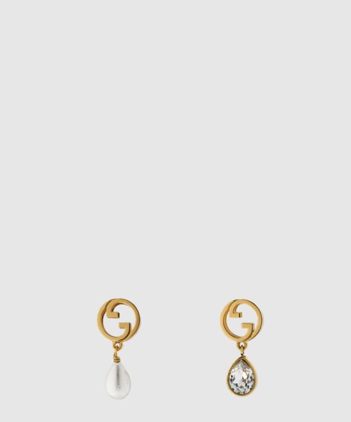 [GUCCI-구찌]블론디 크리스털 펄 귀걸이 797593