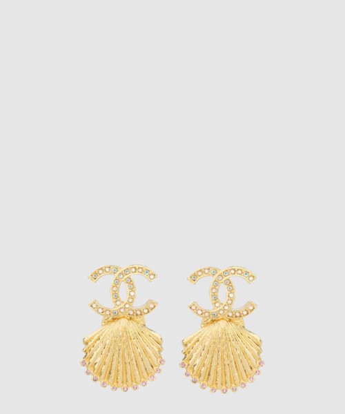 [CHANEL-샤넬]로고 귀걸이 ABA063