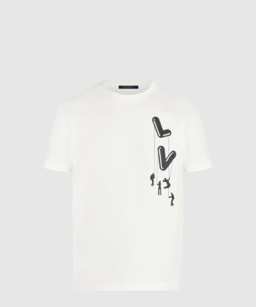 [LOUIS VUITTON-루이비통]플로팅 LV 프린트 티셔츠 1A8P8W