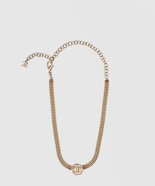 [CHANEL-샤넬]더블 C 메탈 목걸이 AB7908