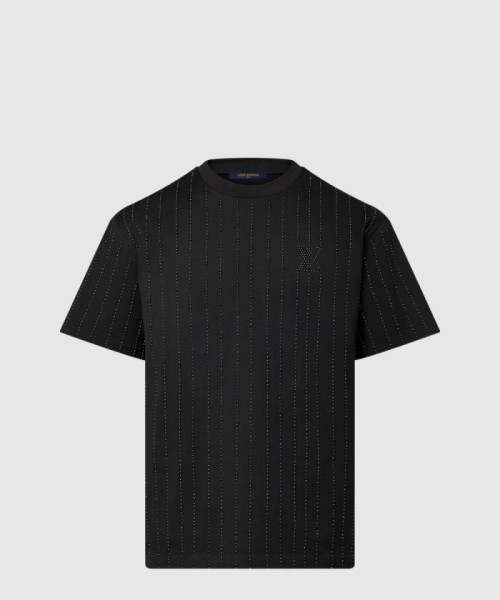 [LOUIS VUITTON-루이비통]크리스털 장식 코튼 티셔츠 1AFYDS