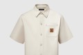 [LOUIS VUITTON-루이비통]실크 블렌드 쇼트 슬리브드 셔츠 1AHCHW