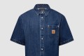 [LOUIS VUITTON-루이비통]시그니처 데님 쇼트 슬리브드 셔츠 1AHDMQ