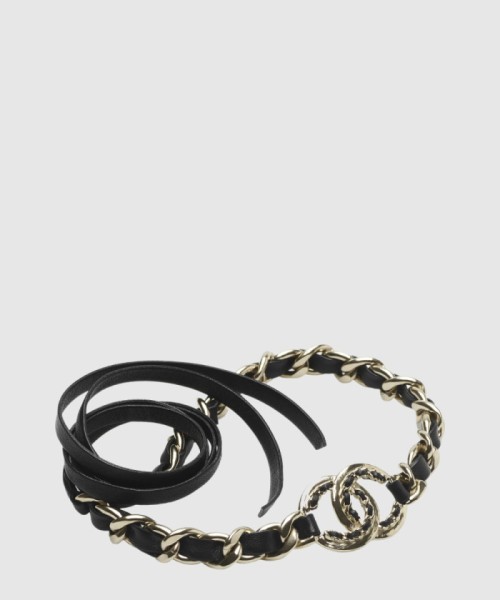 [CHANEL-샤넬]새끼 양가죽 목걸이 AB7846