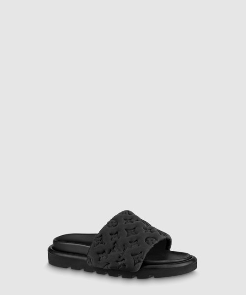 [LOUIS VUITTON-루이비통]풀 필로우 플랫 컴포트 뮬 1AB1NX