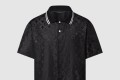 [LOUIS VUITTON-루이비통]모노그램 무아레 자카드 쇼트 슬리브드 실크 셔츠 1AGTP1