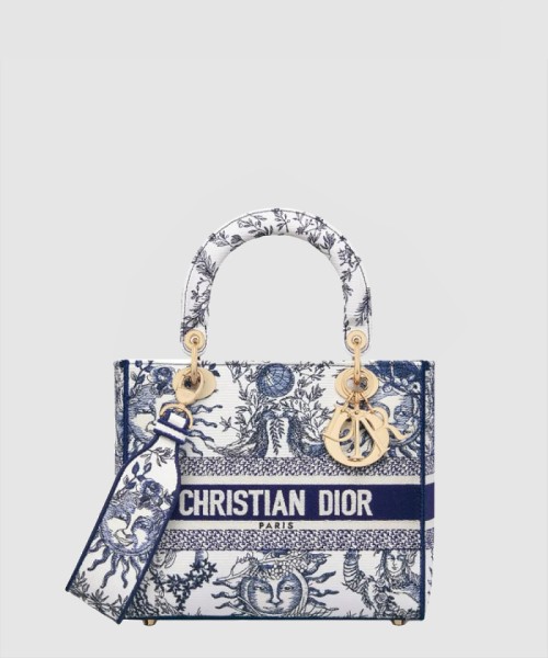 [DIOR-디올]레이디백 램스킨 미듐 M0565