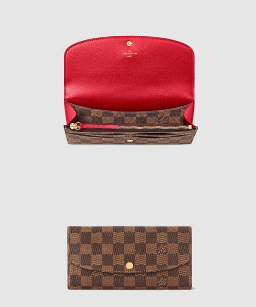 [LOUIS VUITTON-루이비통]에밀리 월릿 다미에 에벤 장지갑 N63544