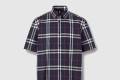 [BURBERRY-버버리]쇼트 슬리브 체크 코튼 포플린 셔츠 80208721