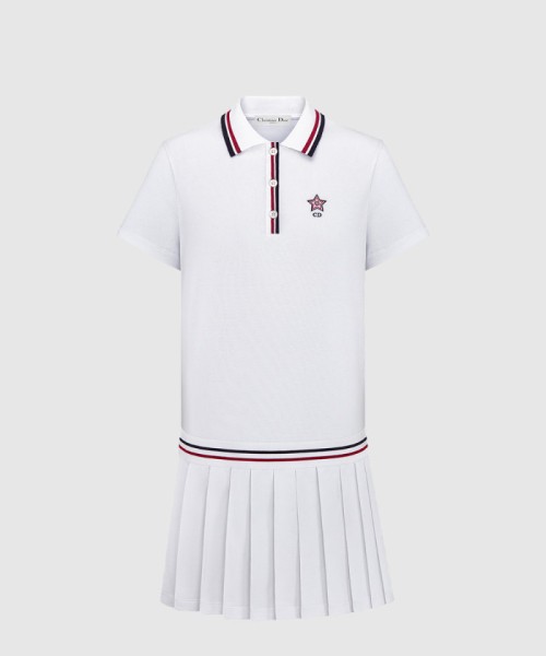 [DIOR-디올]Vibe 플리츠 쇼트 폴로 드레스 513R0