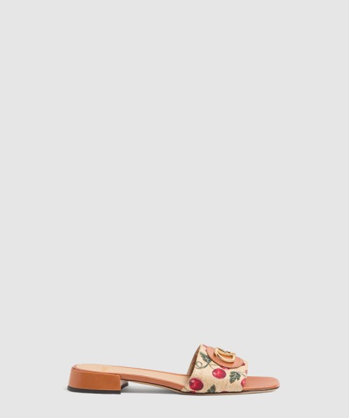 [VALENTINO-발렌티노]시그니처 체리픽 슬라이드 샌들