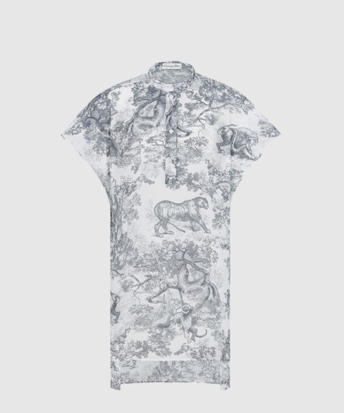 [DIOR-디올]Dioriviera 캡 슬리브 롱 블라우스 541B3