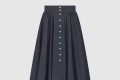 [DIOR-디올]스냅 미디 스커트 542J2