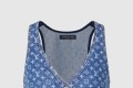 [LOUIS VUITTON-루이비통]모노그램 데님 크롭 톱 1AHIA2