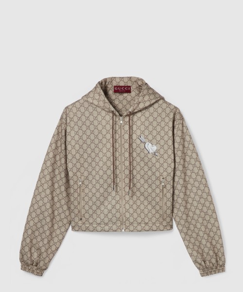 [GUCCI-구찌]프린트 테크니컬 저지 지퍼 재킷 838091