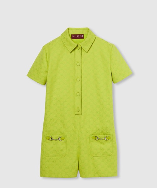 [GUCCI-구찌]홀스빗 GG 캔버스 점프수트 ‎781457