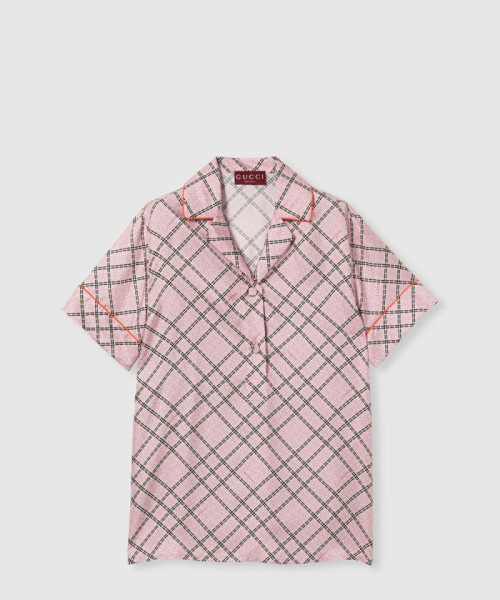 [GUCCI-구찌]프린트 실크 트윌 셔츠 805717
