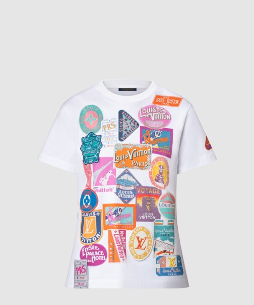 [LOUIS VUITTON-루이비통]트래블 패치 프린트 티셔츠 1AHISJ