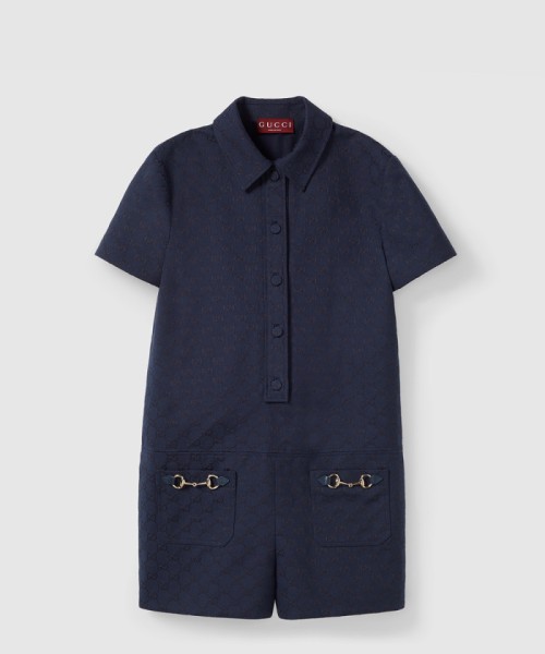 [GUCCI-구찌]홀스빗 GG 캔버스 점프수트 781457