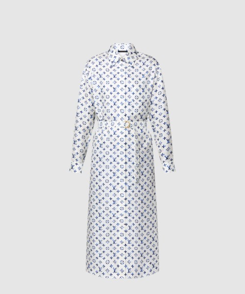 [LOUIS VUITTON-루이비통]아쿠아렐 모노그램 셔츠 드레스 1AHGUP