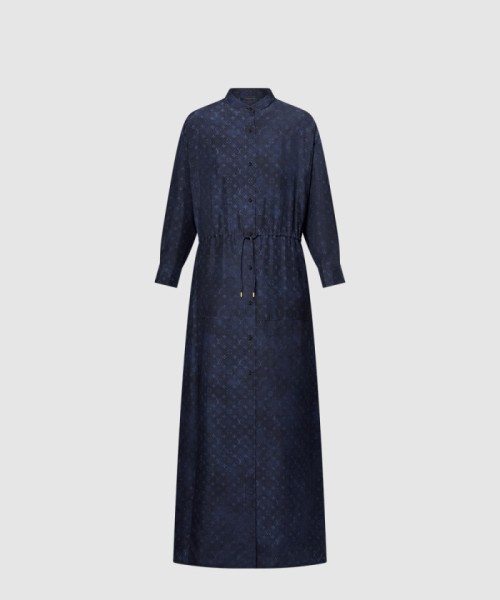 [LOUIS VUITTON-루이비통]모노그램 클라우드 드로스트링 셔츠 드레스 1AGSQ0