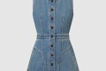 [LOUIS VUITTON-루이비통]버튼 프론트 데님 드레스 1AHHS0