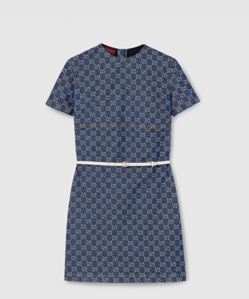 [GUCCI-구찌]GG 데님 자카드 드레스 ‎818219