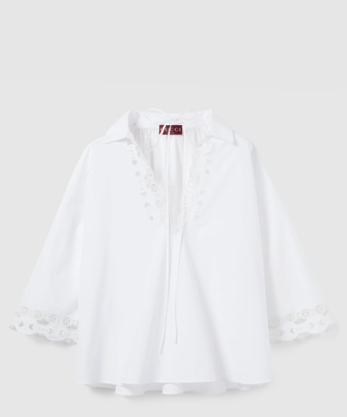 [GUCCI-구찌]자수 코튼 포플린 셔츠 ‎826591