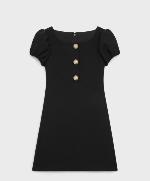 [CELINE-셀린느]울 피케 주얼리 버튼 미니 드레스 RR0C32