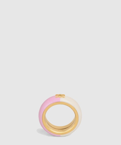 [CELINE-셀린느]레진과 골드 장식 신주 반지 461VC6