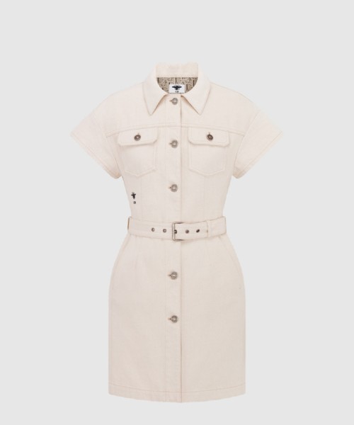 [DIOR-디올]벨트 쇼트 셔츠 드레스 522R9