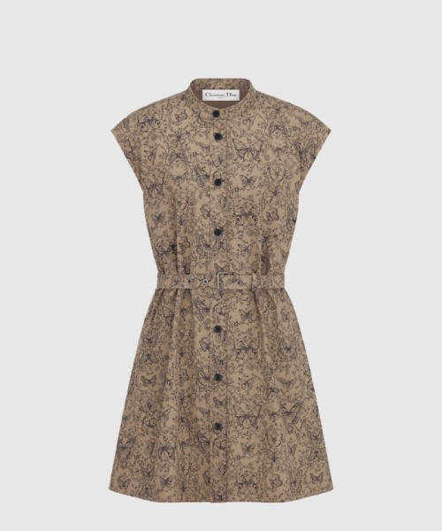 [DIOR-디올]벨트 쇼트 셔츠 드레스 521R9