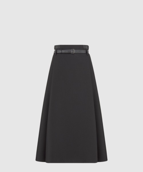 [DIOR-디올]벨트 미디 스커트 521J0