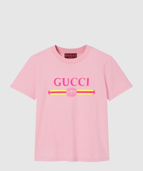 [GUCCI-구찌]프린트 디테일의 코튼 저지 티셔츠 838011