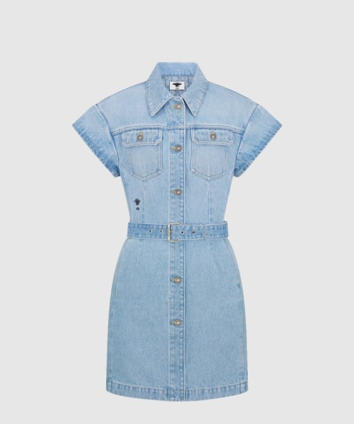 [DIOR-디올]Dioriviera 쇼트 벨트 셔츠 드레스 542R9