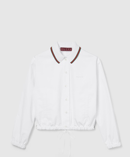 [GUCCI-구찌]드로우스트링 코튼 포플린 셔츠 826598