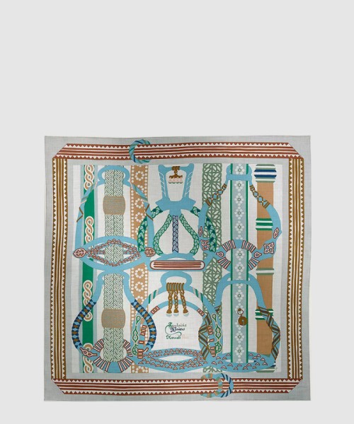 [HERMES-에르메스]Fantaisie d'Etriers 숄 140