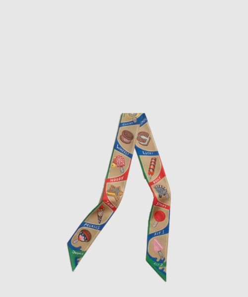 [HERMES-에르메스]Funny Ice Cream Twilly  트윌리