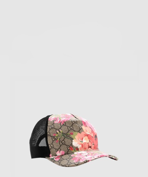 [GUCCI-구찌]GG 슈프림 모노그램 블룸 야구 모자 426887