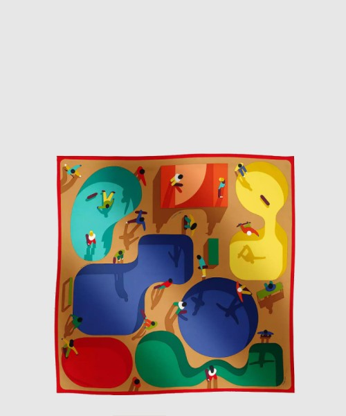 [HERMES-에르메스]Figures Libres 스카프 90