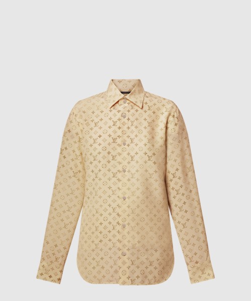 [LOUIS VUITTON-루이비통]워시드 모노그램 실크 셔츠 1AI843