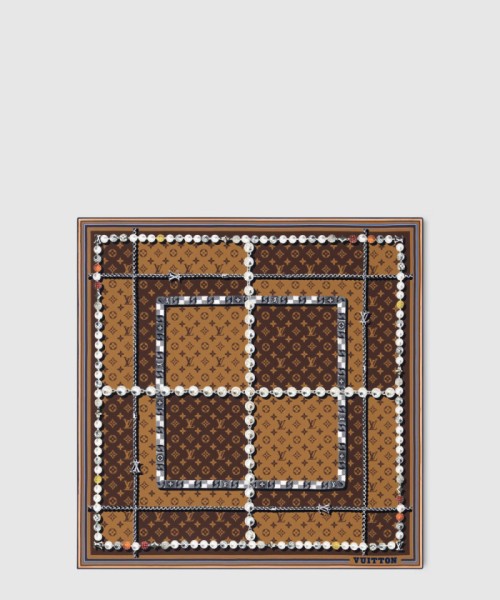 [LOUIS VUITTON-루이비통]댄디 모노그램 (Dandy Monogram) 실크 스퀘어 M94848