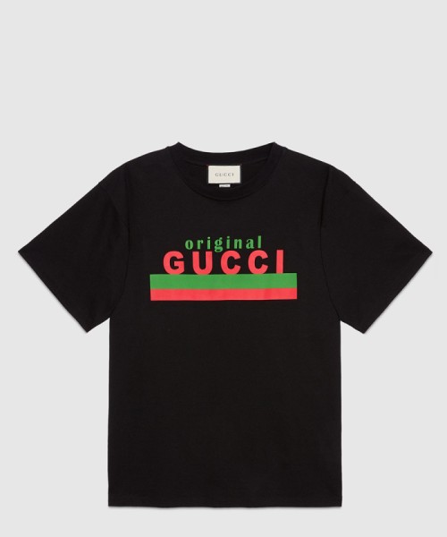 [GUCCI-구찌]오리지널 구찌 프린트 오버사이즈 티셔츠 616036