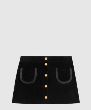 [CELINE-셀린느]미니 스커트 스웨이드 RJ03P4