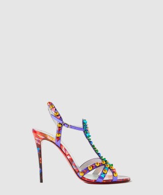 [LOUBOUTIN-루부탱]스터드 페이턴트 샌들 1220156