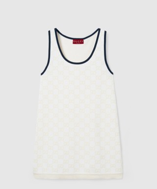 [GUCCI-구찌]GG 파인 코튼 자카드 드레스 836302